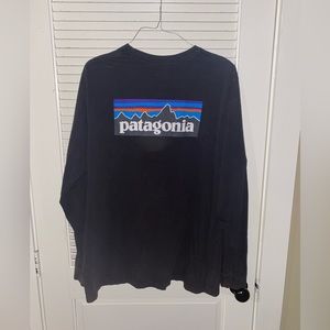 Vintage Patagonia Off Black, Long Sleeve, Graphic Tee